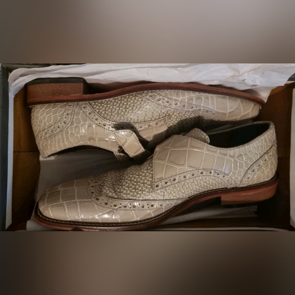 Stacy Adams Gianino Tan (Size 7 1/2 M) SHOES